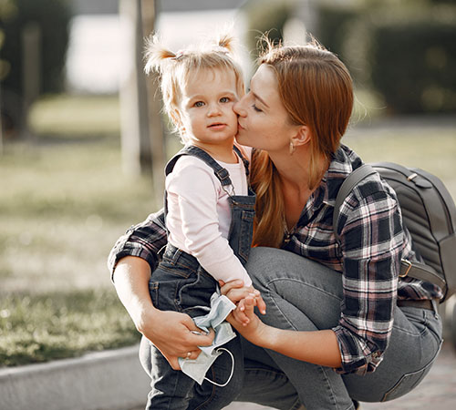 Mother with her child